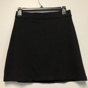 Black A-Line Mini Skirt